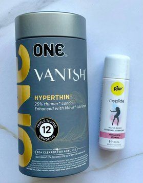 Комплект ONE Vanish 12 шт + змазка pjur my glide 30 мл, з женьшенем SOS1939 фото