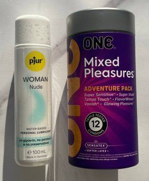 Комплект ONE Mixed Pleasures 12шт + Смазка на водной основе pjur Woman Nude 100 мл SOS2189 фото