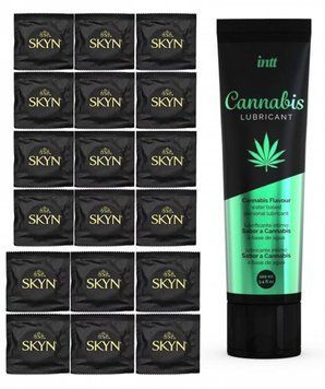 Набір SKYN ORIGINAL 18 шт та Лубрикант Intt Cannabis 100 мл SOS213 фото