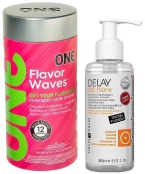 Набор из 12 шт ONE Flavor Waves + Пролонгатор Lovely Lovers DELAY GEL 150ml SOS9318 фото