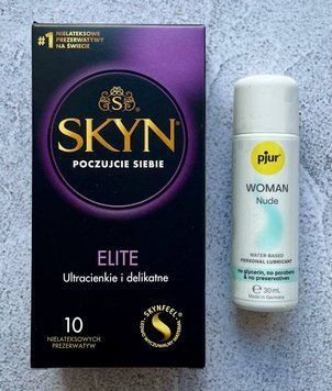 Комплект SKYN Elite 10 шт. - Лубрикант pjur Woman Nude 30 мл. SOS2636 фото