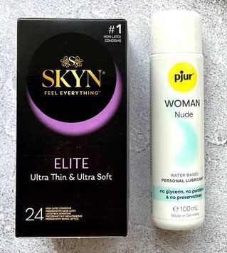 Комплект SKYN Elite (24 шт) + Лубрикант pjur Woman Nude 100 мл SOS2389 фото