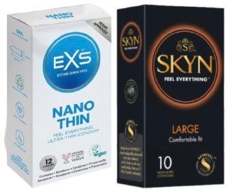 Набор с SKYN Large (10 шт)т + EXS NANO Thin 12 шт SOS8032 фото