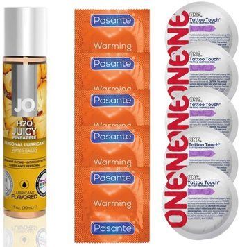 набор 10шт Pasante + ONE + System JO H2O Juicy Pineapple (30 мл)  SOS4628 фото