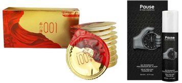 10шт. Olo Red Gold+ Гель пролонгатор PAUSE, 50 мл Nuei SOS6655 фото