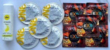 Набор One Super Studs 5шт + EXS Crazy Cola 5шт + Лубрикант pjur Woman Vegan 30 мл SOS3499 фото
