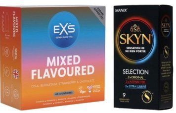 Набор з Skyn Selection 9 шт + EXS Mixed Flavoured 48 шт SOS7833 фото