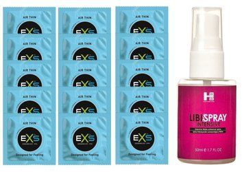 Комплект EXS Air Thin 15 шт + SHS LibiSpray SOS14778 фото