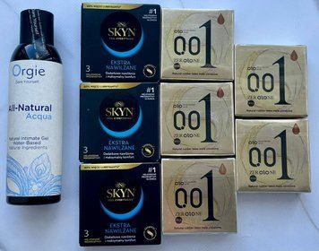 Набір 24 шт OLO Лід і Полум'я 001 + Skyn Extra Lube + Лубрикант ALL-NATURAL Acqua, 150 мл Orgie SOS3841 фото