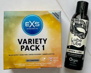 Набор EXS Mixed Variety Pack 1, 48 шт. - Лубрикант SEMEN LUBE, 150 мл Orgie SOS3199 фото
