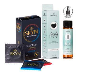 Skyn Selection &mdash; 9 шт та Спрей Sensuva Deeply Love You Chocolate-Mint SOS891 фото