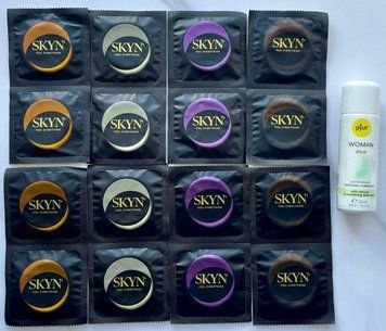 Набір з 16 штук Skyn + лубрикант pjur Woman Aloe (30 мл) SOS4041 фото