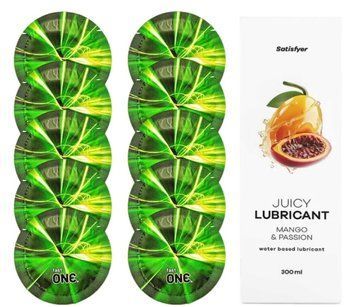 Комплект One Glowing 10 шт. + Лубрикант Satisfyer Juicy Lubricant Mango & Passion (300 мл) SOS12203 фото