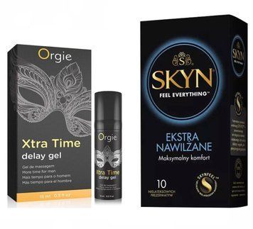 Гель для чоловіків ORGIE X-TRA TIME, 15 мл та SKYN Extra Lube &ndash; 10 шт SOS766 фото