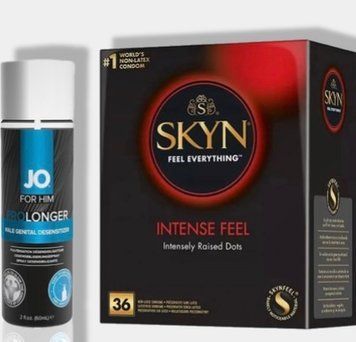 SKYN Intense Feel 36 шт + Пролонгатор System JO Prolonger Spray with Benzocaine (60 мл) SOS5796 фото
