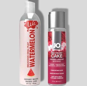 Wet Oral Play Watermelon (118 мл) + JO Red Velvet Cake (60 мл) LB941 фото