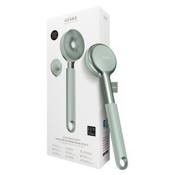 Звуковая светодиодная щетка для всего тела GESKE Sonic LED Full-Body Brush&Intensive Exfoliator 9в1 green HB0387 фото