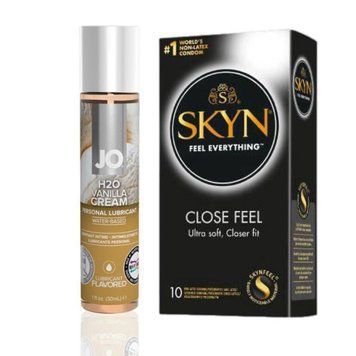 SKYN Close Feel 10 шт + Лубрикант System JO H2O &mdash; Vanilla Cream (30 мл) SOS4829 фото