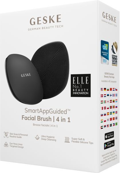 Щітка для обличчя GESKE Facial Brush 4в1 gray HB0042 фото