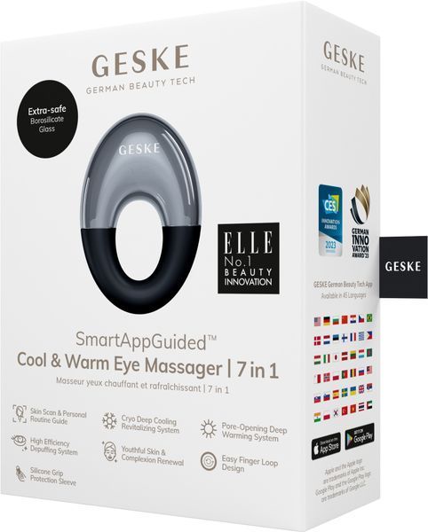 Масажер для очей GESKE Cool&Warm Eye Massager 7в1 black HB0308 фото