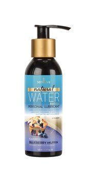 Змазка на водній основі Sensuva Natural Water-Based Blueberry Muffin 125мл без гліцерину і парабенів SO4943 фото