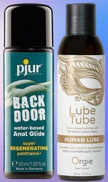 Набор лубрикантов pjur backdoor Regenerating 30 мл + HUMAN LUBE intimate gel, 150 мл Orgie LB480 фото