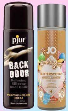 Набор лубрикантов pjur backdoor anal Relaxing jojoba silicone 30 мл + System JO Butterscotch (60 мл) LB701 фото