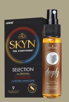 Набір Skyn Selection 9 шт + Спрей  Sensuva Deeply Love You Chocolate Coconut (29 мл) SOS5072 фото