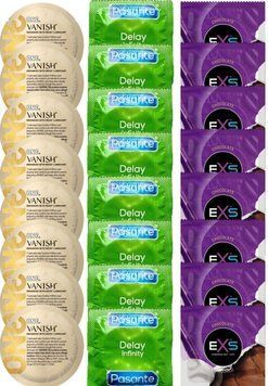 Набор 24 шт ONE Vanish Hyperthin + Delay Infinity + EXS Chocolate SOS7355 фото