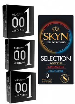 Комплект: OLO Feeling Ultrathin 9 шт. + Skyn Selection 9 шт. SOS11755 фото