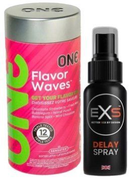 Набор из 12 шт ONE Flavor Waves + Пролонгатор EXS DELAY SPRAY 50 МЛ SOS9319 фото