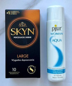 Набір SKYN Large 10 шт + Лубрикант на водній основі pjur Woman Aqua 100 мл SOS1990 фото