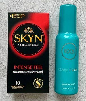 Набір SKYN Intense Feel - Лубрикант EXS Clear Lube 100 мл SOS2587 фото