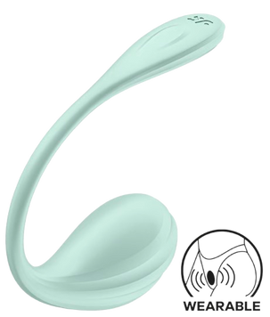 Гнучкий вібратор точки G Satisfyer Smooth Petal Connect App (м'ятний) SX0666 фото