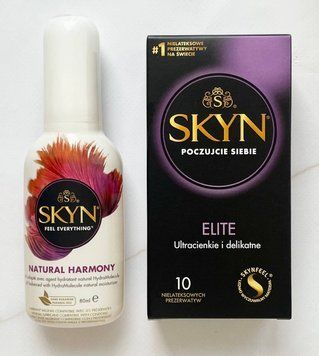Комплект SKYN Elite 10 шт + Лубрикант Skyn Natural Harmony 80 мл  SOS2090 фото
