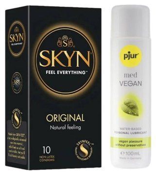 Комплект SKYN Original 10 шт + Pjur MED Vegan Glide 100 мл SOS13208 фото