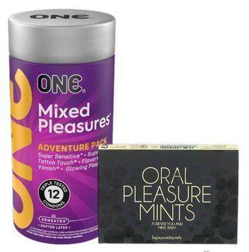 Комплект 12 шт ONE Mixed Pleasures + Мятные конфеты Bijoux Indiscrets Oral Pleasure Mints SOS6098 фото
