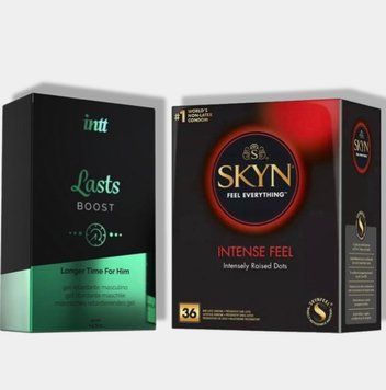 SKYN Intense Feel 36 шт + Пролонгатор Intt Lasts (15 мл) SOS5797 фото
