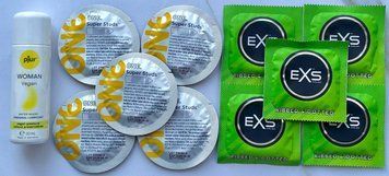 Набор One Super Studs 5шт + EXS Extreme 5шт + Лубрикант pjur Woman Vegan 30 мл SOS3500 фото