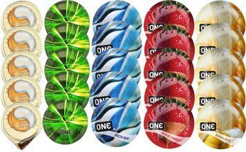 Набор из OLO Ice Durable + ONE Glowing + ONE Mint + ONEChocolateStrawberry + ONEBanana SOS8715 фото