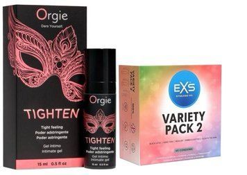 Гель для сужения Orgie &ndash; Tighten (15 мл)+  EXS Variety pack 2, набір 48 штук SOS6706 фото