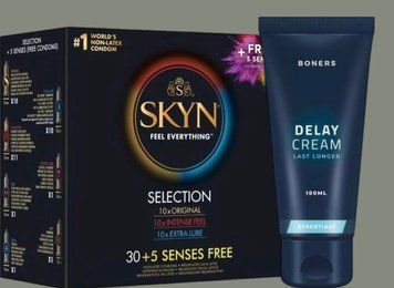 SKYN 35 Selection 35 шт + Boners Delay Cream SOS4972 фото