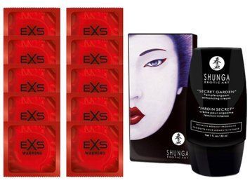 Комплект EXS Warming 10 шт + Shunga Secret Garden Clitoral Gel 30 мл SOS14326 фото
