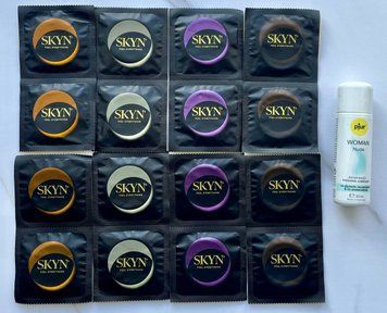 Набір з 16 штук Skyn + лубрикант pjur Woman Nude (30 мл) SOS4042 фото