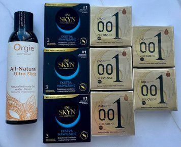 Набір 24 шт OLO Лід і Полум'я 001 + Skyn Extra Lube + Лубрикант ALL-NATURAL Ultra Slide, 150 мл Orgie SOS3842 фото