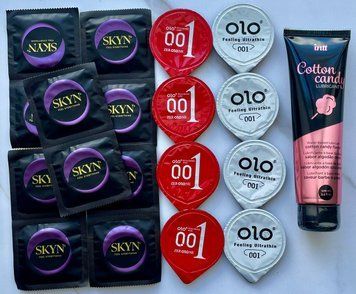 Набір 18 штук Skyn, Olo + лубрикант Intt Cotton Candy (100 мл) SOS3992 фото