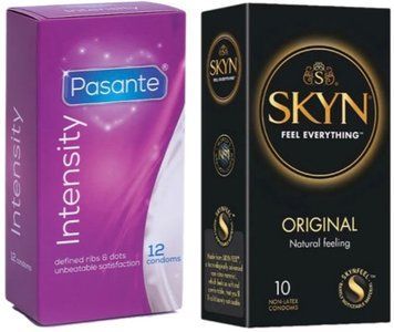 Набор с 10 шт SKYN Original + Pasante Intensity (Ribs & Dots), 12 шт SOS8083 фото