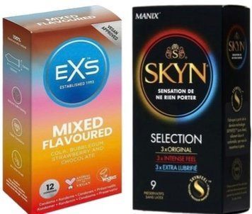 Набор з Skyn Selection 9 шт + EXS Mixed Flavoured 12 шт SOS7834 фото