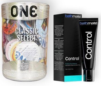 Набор с 100 шт ONE Classic Select + Bathmate Control (7 мл) SOS9002 фото