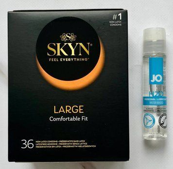 Комплект Skyn Large 36 шт - Лубрикант System JO H2O ORIGINAL (30 мл) SOS2972 фото